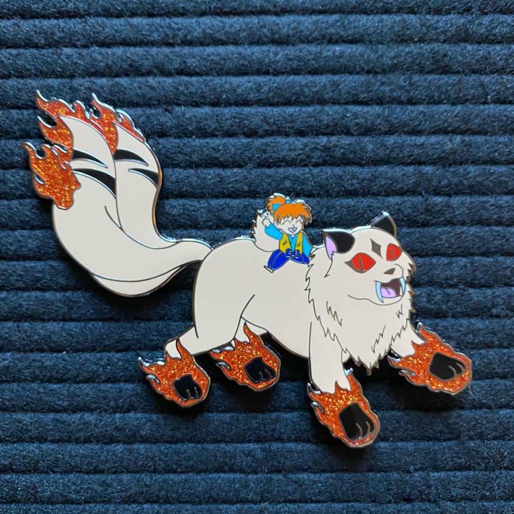 Inuyasha pin - Kilala and Shippo